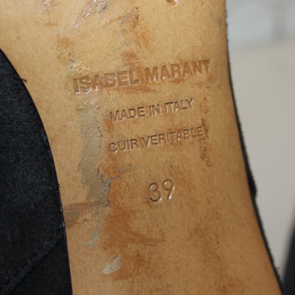 Isabel Marant Dripi Ankle Boots in blue - Picture 6 of 7